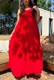 Gabriella Tie Shoulder Dress Chilli